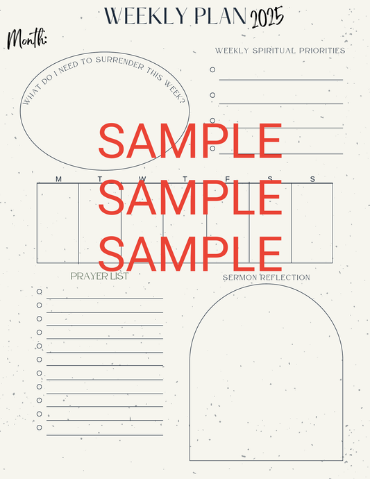 Speckled Weekly Planner — Faith-Focused Productivity Layout (Printable & Digital)